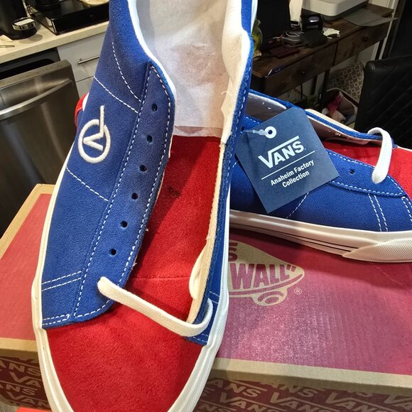 Vans Men UA Sid DX Anaheim Factory Blue Red VN0A4BTXXIB MENS SIZE 12 NEW - Picture 3 of 10
